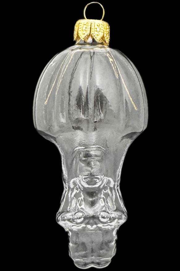 Стеклянная елочная игрушка Заготовка Парашютист 11,6 см 161519900